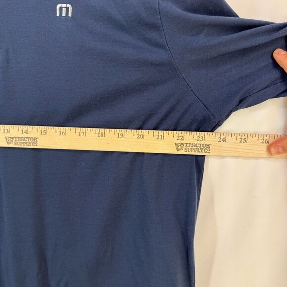 Travis Matthew Men’s Blue Stretch Collared Short Sleeve Golf Polo Shirt XL - Picture 8 of 9